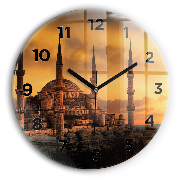 Wanduhr rund Istanbuler Moschee