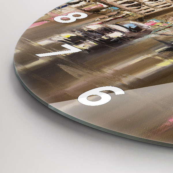 Wanduhr rund Stadt Paris