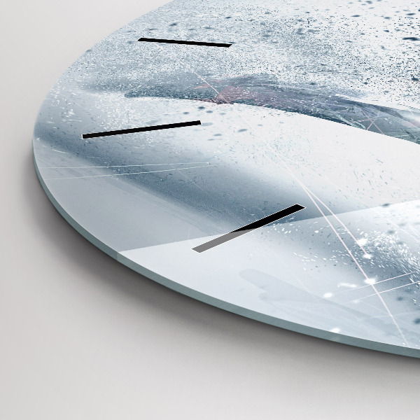 Wanduhr rund mit motiv Laufender Mann