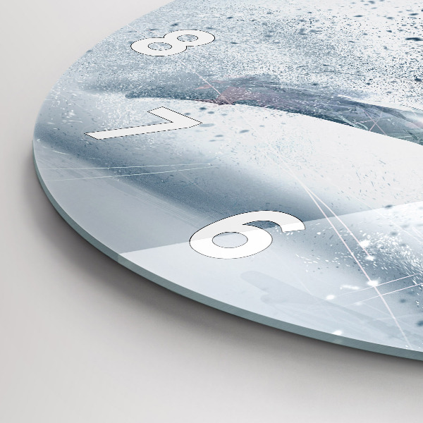 Wanduhr rund mit motiv Laufender Mann