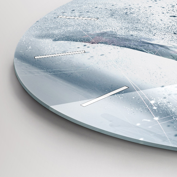 Wanduhr rund mit motiv Laufender Mann