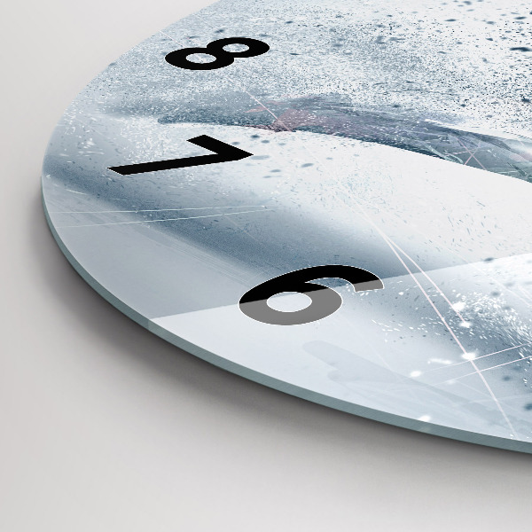 Wanduhr rund mit motiv Laufender Mann