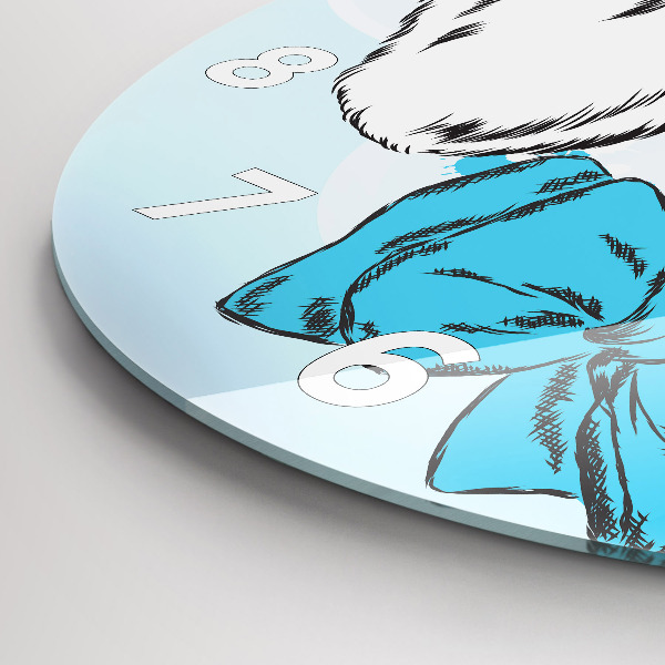 Wanduhr rund Hündchen