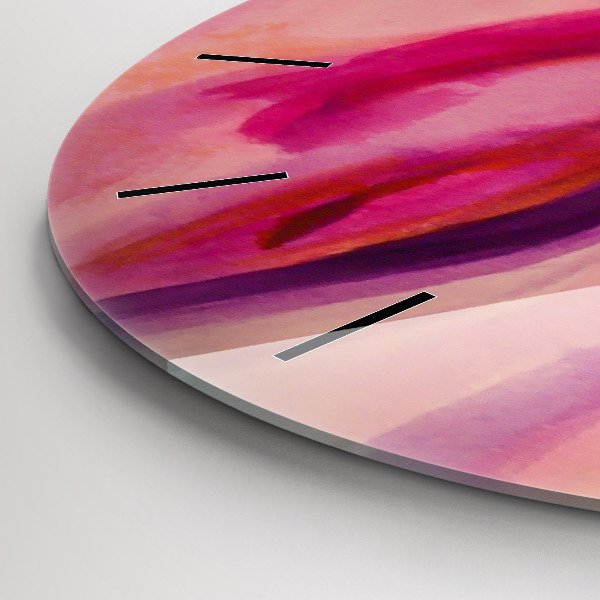 Wanduhr glas rund Malerei Frauen