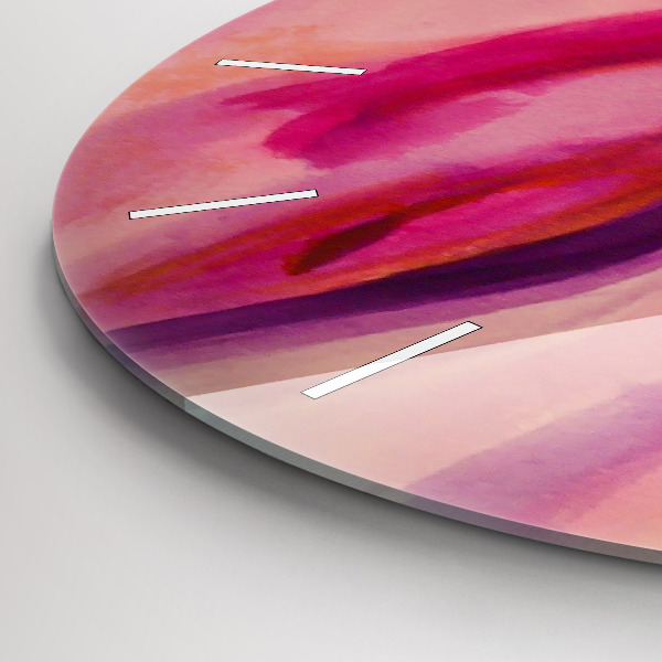 Wanduhr glas rund Malerei Frauen