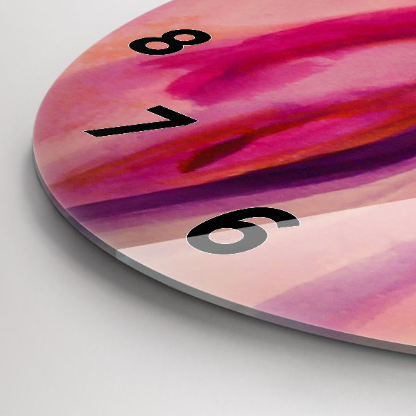 Wanduhr glas rund Malerei Frauen