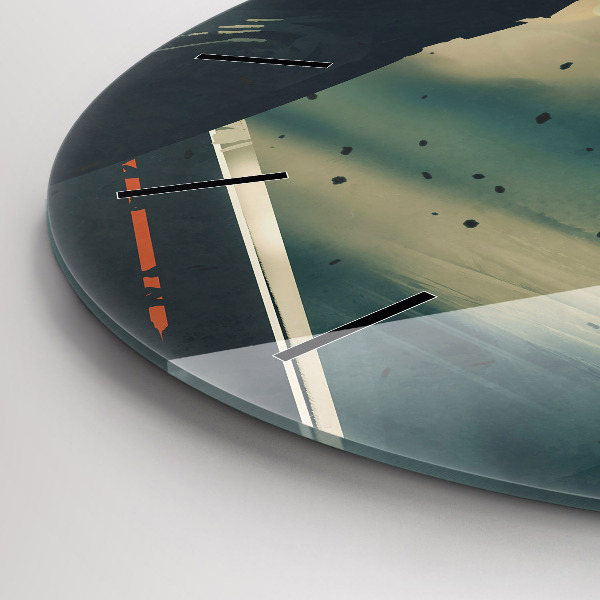 Wanduhr rund mit motiv Spiel mit tödlichen Waffen