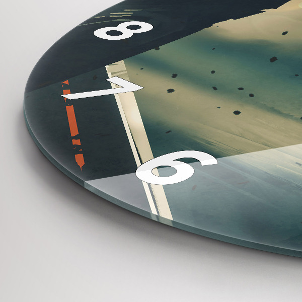 Wanduhr rund mit motiv Spiel mit tödlichen Waffen