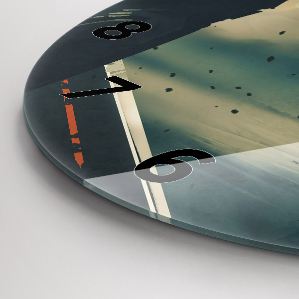 Wanduhr rund mit motiv Spiel mit tödlichen Waffen