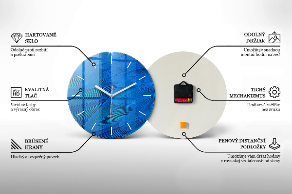 Wanduhr rund Zombie bei Nacht - Halloween