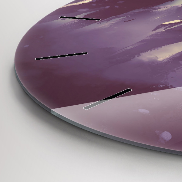 Wanduhr rund Zombie bei Nacht - Halloween