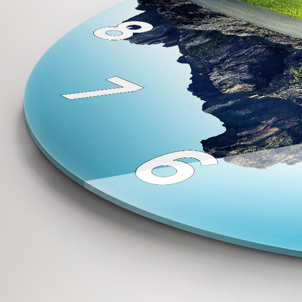 Wanduhr rund Fliegende Insel