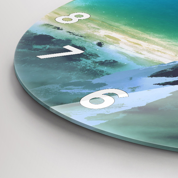 Wanduhr rund Mann auf dem Mond