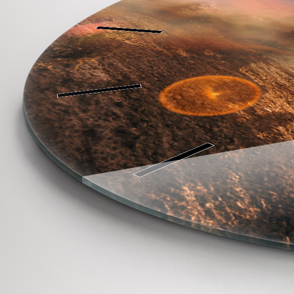 Wanduhr rund Mann auf Motorrad