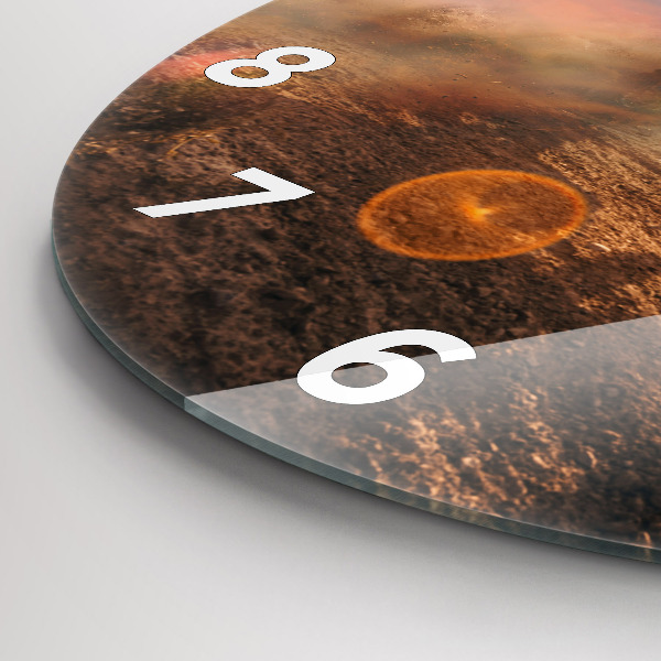 Wanduhr rund Mann auf Motorrad