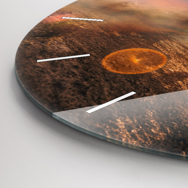 Wanduhr rund Mann auf Motorrad