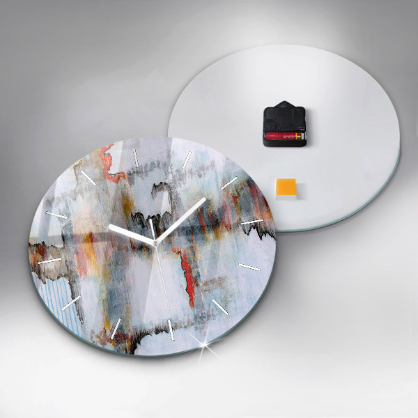 Wanduhr glas rund Abstraktion