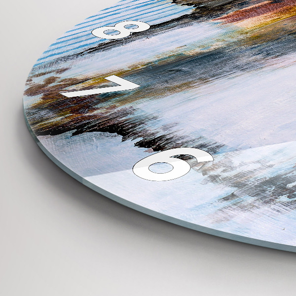 Wanduhr glas rund Abstraktion