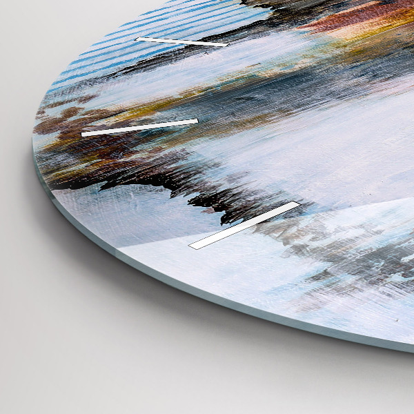 Wanduhr glas rund Abstraktion