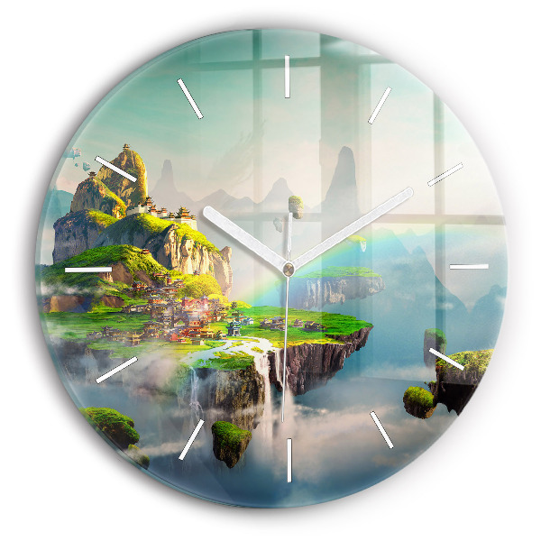 Wanduhr rund mit motiv Chinesische Fantasieszenen