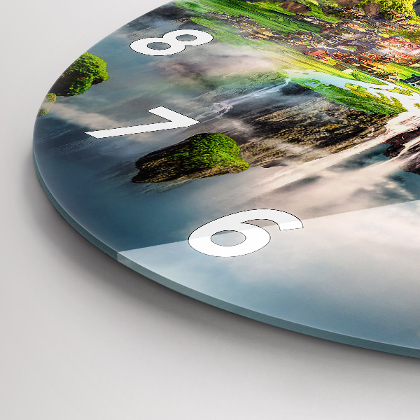 Wanduhr rund mit motiv Chinesische Fantasieszenen