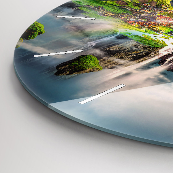 Wanduhr rund mit motiv Chinesische Fantasieszenen