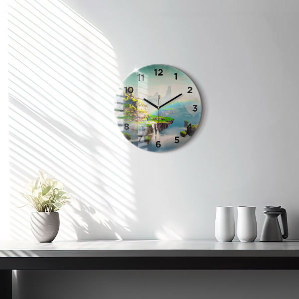 Wanduhr rund mit motiv Chinesische Fantasieszenen