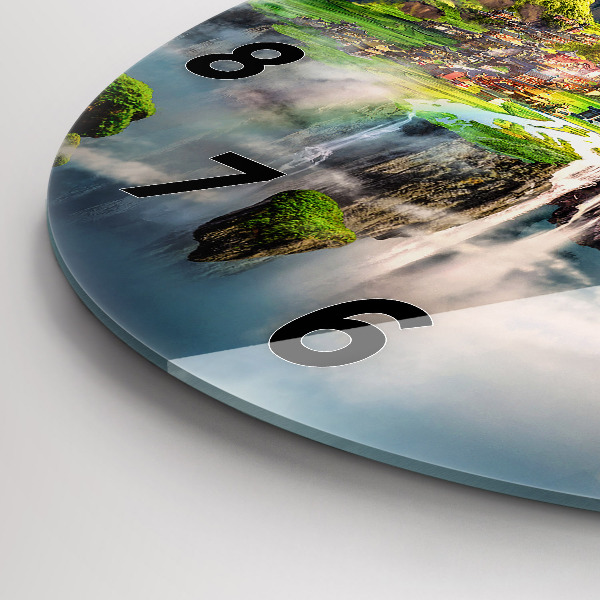 Wanduhr rund mit motiv Chinesische Fantasieszenen