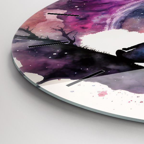 Wanduhr glas rund Lebensstil Meditation