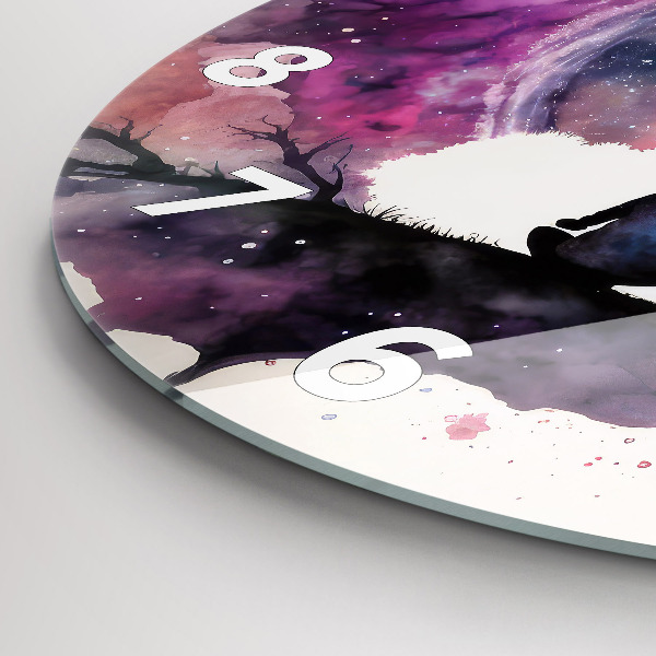 Wanduhr glas rund Lebensstil Meditation