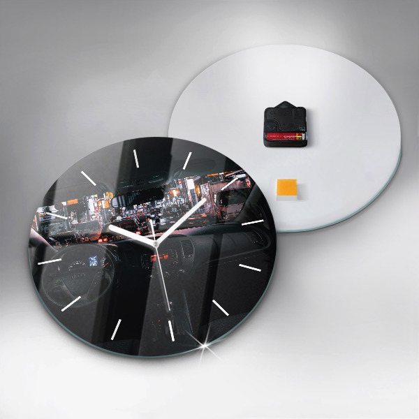 Wanduhr rund mit motiv Auto in Tokio