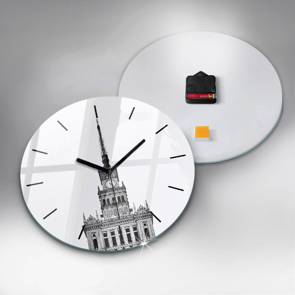 Wanduhr rund Palast der Kultur und Wissenschaft