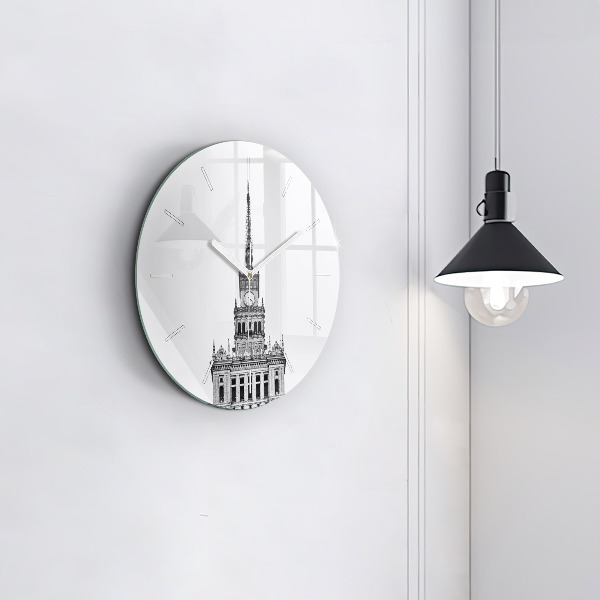 Wanduhr rund Palast der Kultur und Wissenschaft