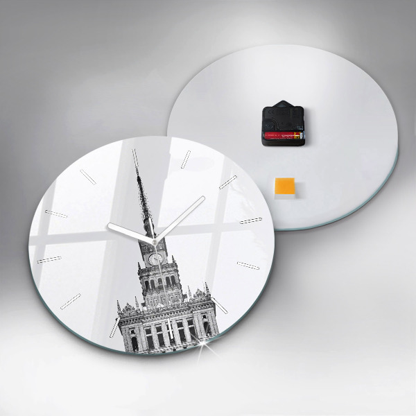 Wanduhr rund Palast der Kultur und Wissenschaft