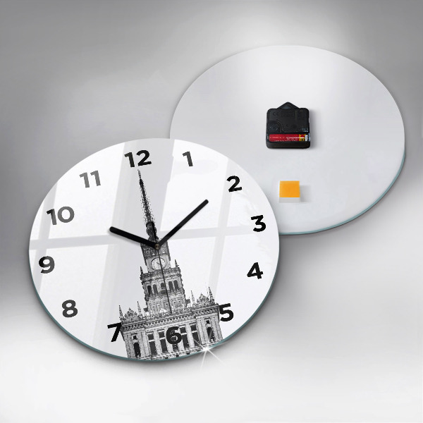 Wanduhr rund Palast der Kultur und Wissenschaft