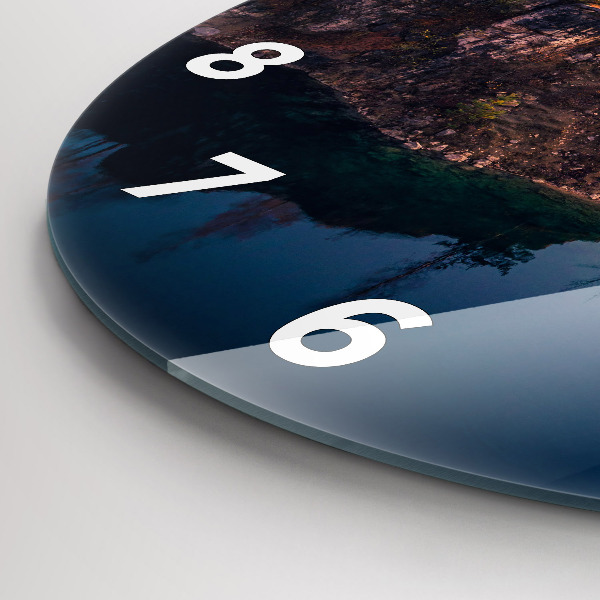 Wanduhr rund Krakauer See Zakrzówek Herbst