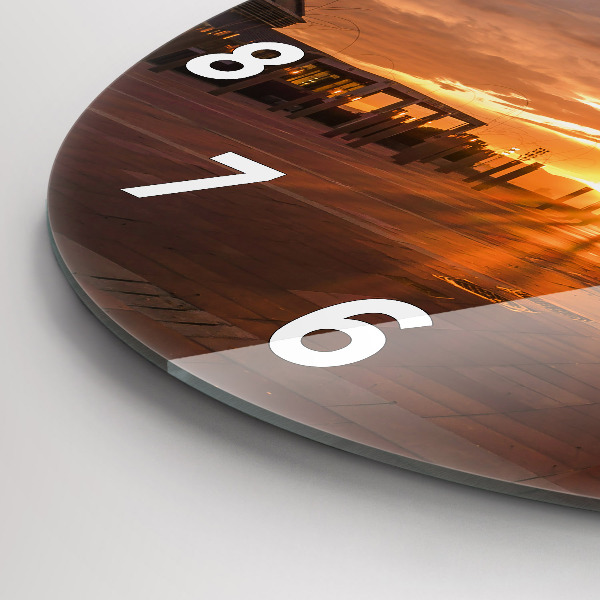 Wanduhr rund Olympischer Park in Barcelona