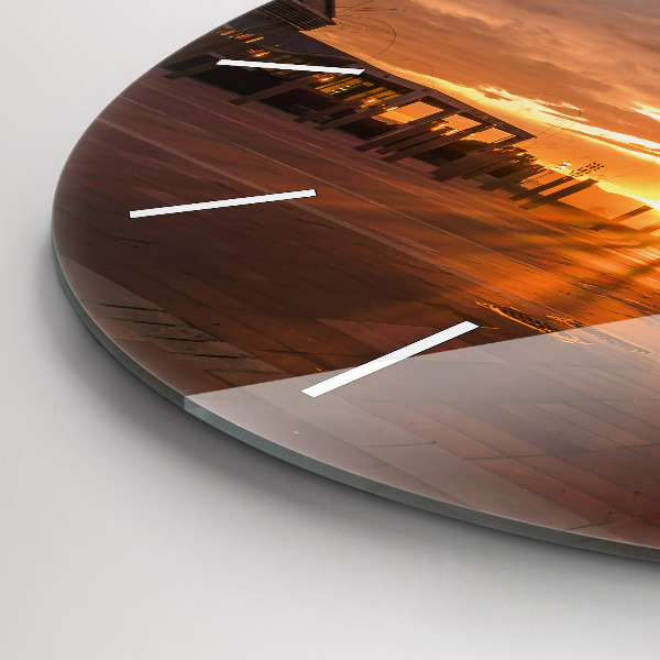 Wanduhr rund Olympischer Park in Barcelona