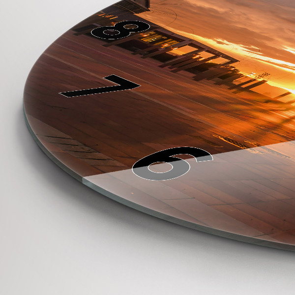 Wanduhr rund Olympischer Park in Barcelona