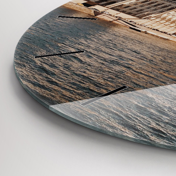 Wanduhr rund Das Parlament in Budapest