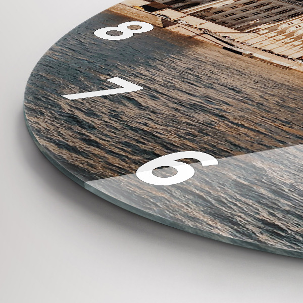 Wanduhr rund Das Parlament in Budapest