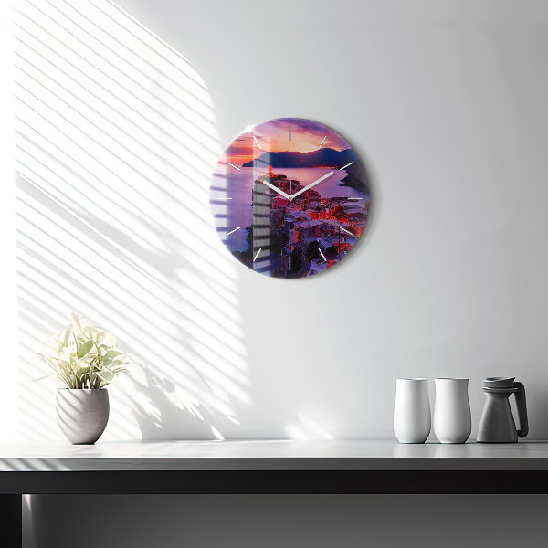 Wanduhr rund Inschrift der Erinnerungen