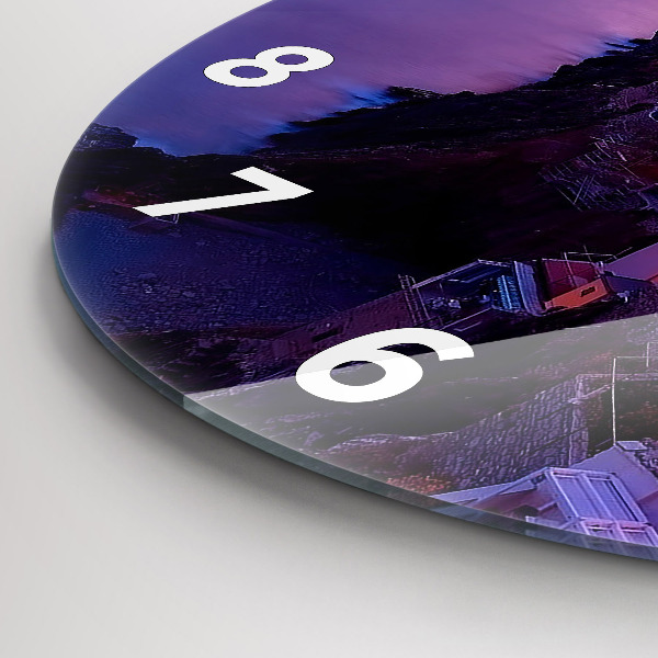 Wanduhr rund Inschrift der Erinnerungen