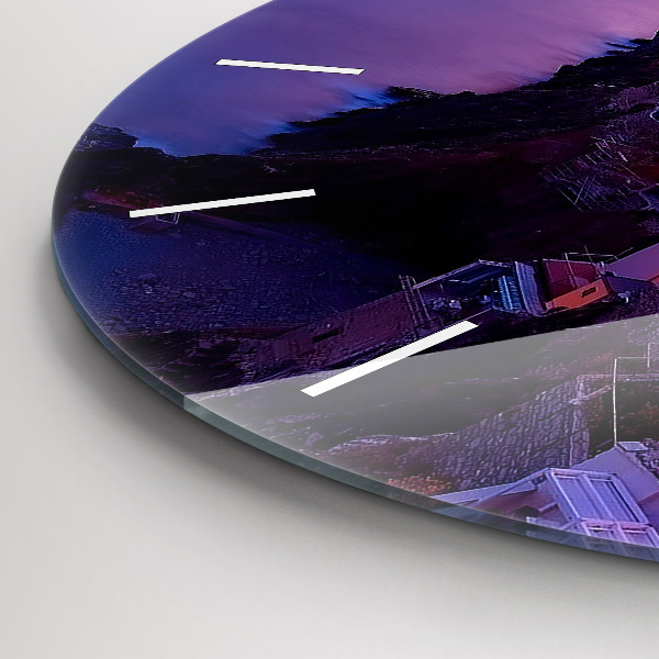 Wanduhr rund Inschrift der Erinnerungen