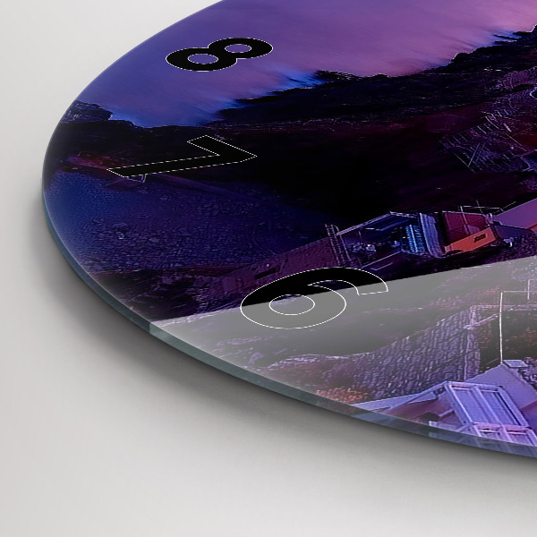 Wanduhr rund Inschrift der Erinnerungen