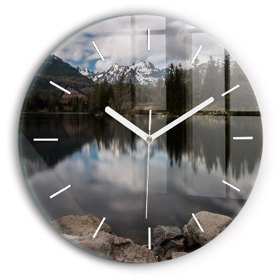 Wanduhr rund mit motiv Hohe Tatra in der Slowakei