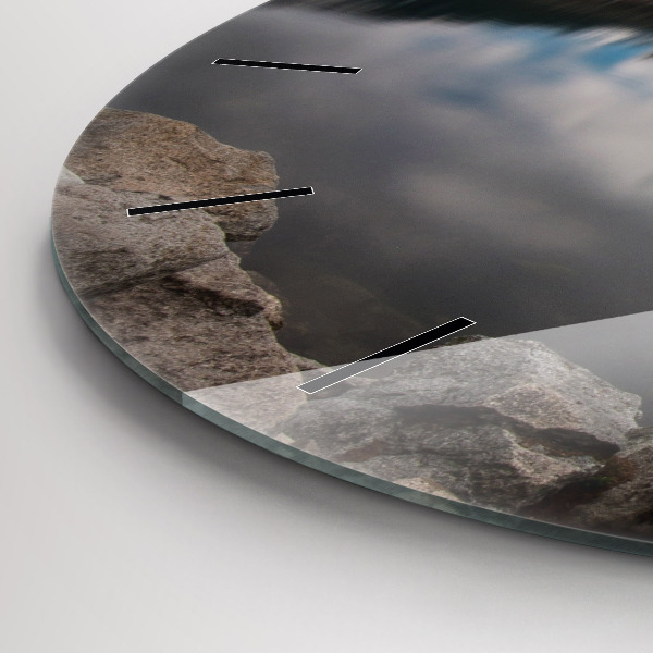 Wanduhr rund mit motiv Hohe Tatra in der Slowakei