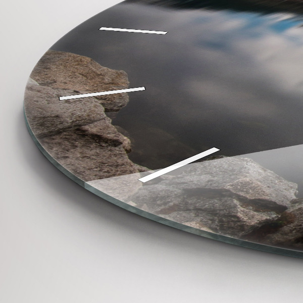 Wanduhr rund mit motiv Hohe Tatra in der Slowakei