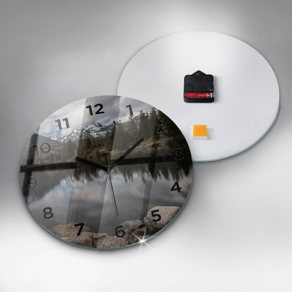 Wanduhr rund mit motiv Hohe Tatra in der Slowakei