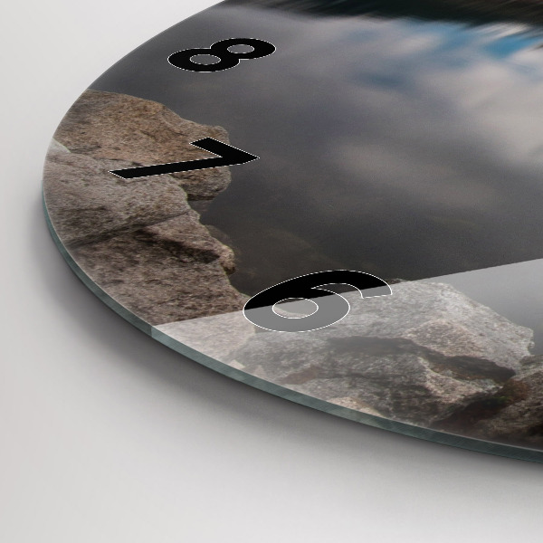 Wanduhr rund mit motiv Hohe Tatra in der Slowakei